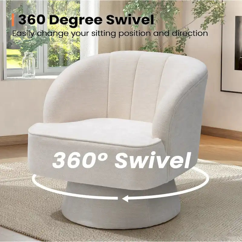 Pellebant Fauteuil pivotant Canapé pour Salon Chambre à coucher