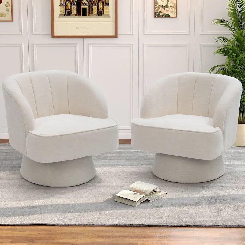 Pellebant Fauteuil pivotant Canapé pour Salon Chambre à coucher