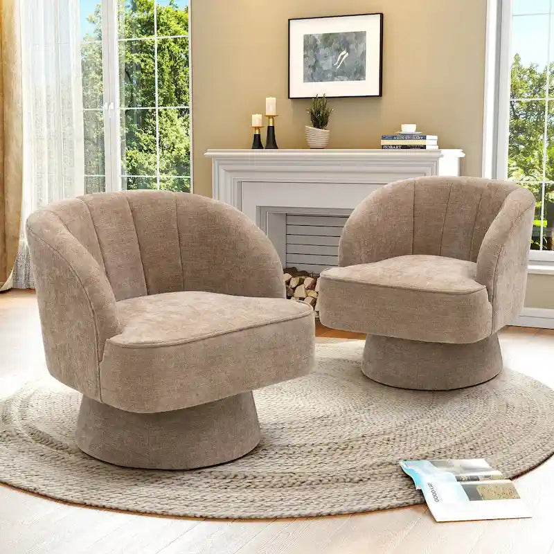 Pellebant Fauteuil pivotant Canapé pour Salon Chambre à coucher