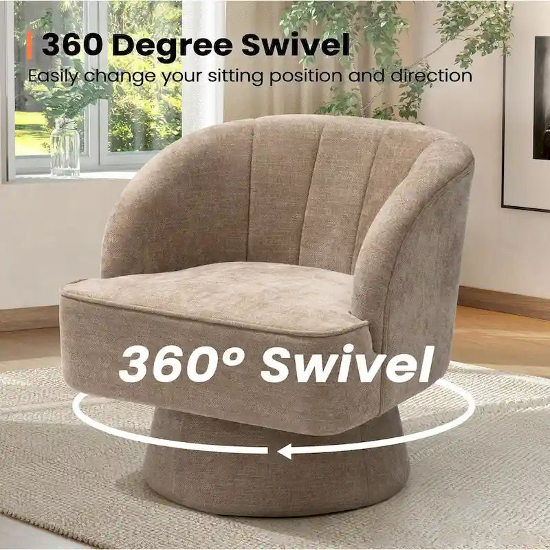 Pellebant Fauteuil pivotant Canapé pour Salon Chambre à coucher