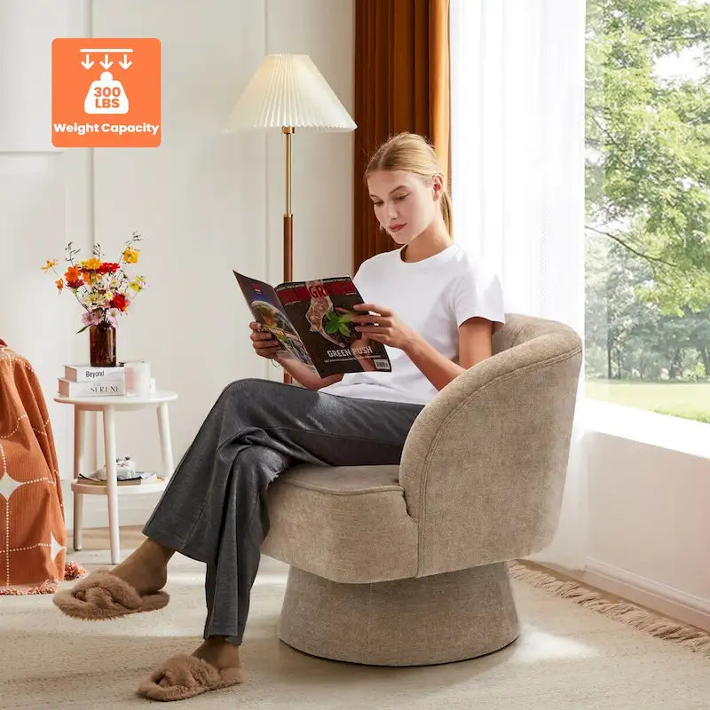 Pellebant Fauteuil pivotant Canapé pour Salon Chambre à coucher
