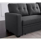 Canapé sectionnel convertible rembourré avec méridienne – 82 L x 53 P x 34,5 H