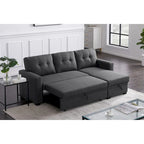 Canapé sectionnel convertible rembourré avec méridienne – 82 L x 53 P x 34,5 H