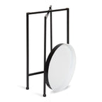 Table d'appoint pliante plateau rond en métal Celia – 14"x14"x25.75"
