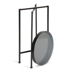 Table d'appoint pliante plateau rond en métal Celia – 14"x14"x25.75"