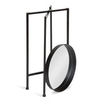 Table d'appoint pliante plateau rond en métal Celia – 14"x14"x25.75"