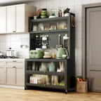 Meubles de rangement de cuisine à roulettes - Étagère de boulangerie, Meuble à micro-ondes, Organisateur de rangement