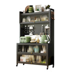 Meubles de rangement de cuisine à roulettes - Étagère de boulangerie, Meuble à micro-ondes, Organisateur de rangement