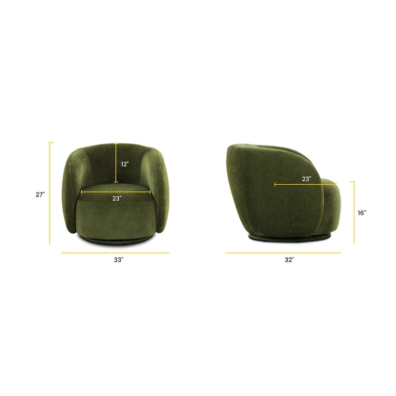 Fauteuil de salon pivotant Poly & Bark Poole