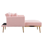 Chaise longue d'intérieur 62 L, Lit de canapé moderne en tissu Teddy pour salon, Chaise longue convertible avec pieds en fer
