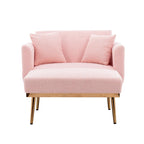 Chaise longue d'intérieur 62 L, Lit de canapé moderne en tissu Teddy pour salon, Chaise longue convertible avec pieds en fer