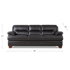 Canapé en cuir pleine fleur Hydeline Luxor