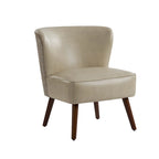 Fauteuil d'appoint Mid-Century Modern – Pieds effilés en bois massif, 4 couleurs