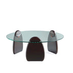 Table Basse Moderne Manhattan Comfort Artesia Noyer Foncé