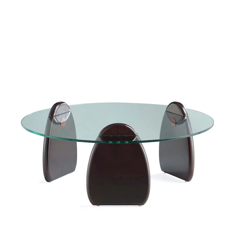 Table Basse Moderne Manhattan Comfort Artesia Noyer Foncé