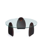 Table Basse Moderne Manhattan Comfort Artesia Noyer Foncé