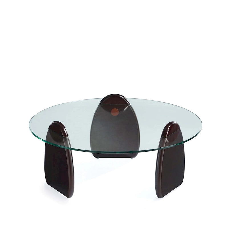 Table Basse Moderne Manhattan Comfort Artesia Noyer Foncé
