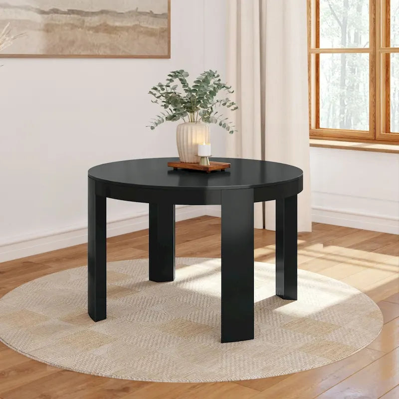 Table de salle à manger ronde en bois massif Plank and Beam Contour - 47