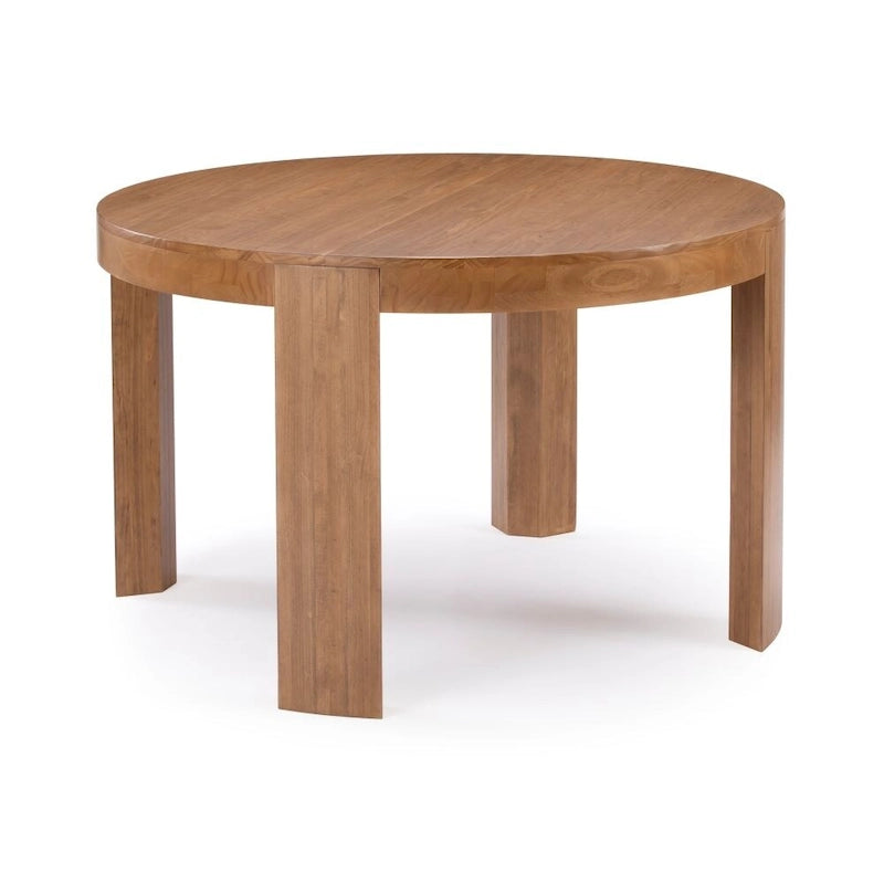 Table de salle à manger ronde en bois massif Plank and Beam Contour - 47
