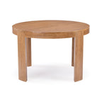 Table de salle à manger ronde en bois massif Plank and Beam Contour - 47