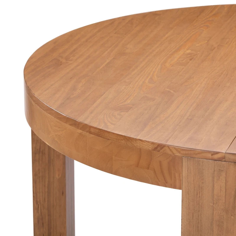 Table de salle à manger ronde en bois massif Plank and Beam Contour - 47
