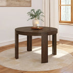 Table de salle à manger ronde en bois massif Plank and Beam Contour - 47