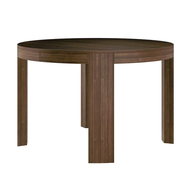 Table de salle à manger ronde en bois massif Plank and Beam Contour - 47