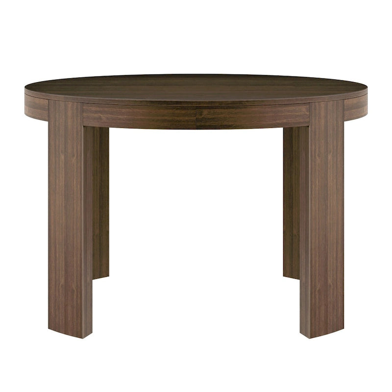 Table de salle à manger ronde en bois massif Plank and Beam Contour - 47