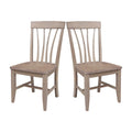 Chaises de salle à manger Soma en bois massif Fanback – Lot de 2, style classique
