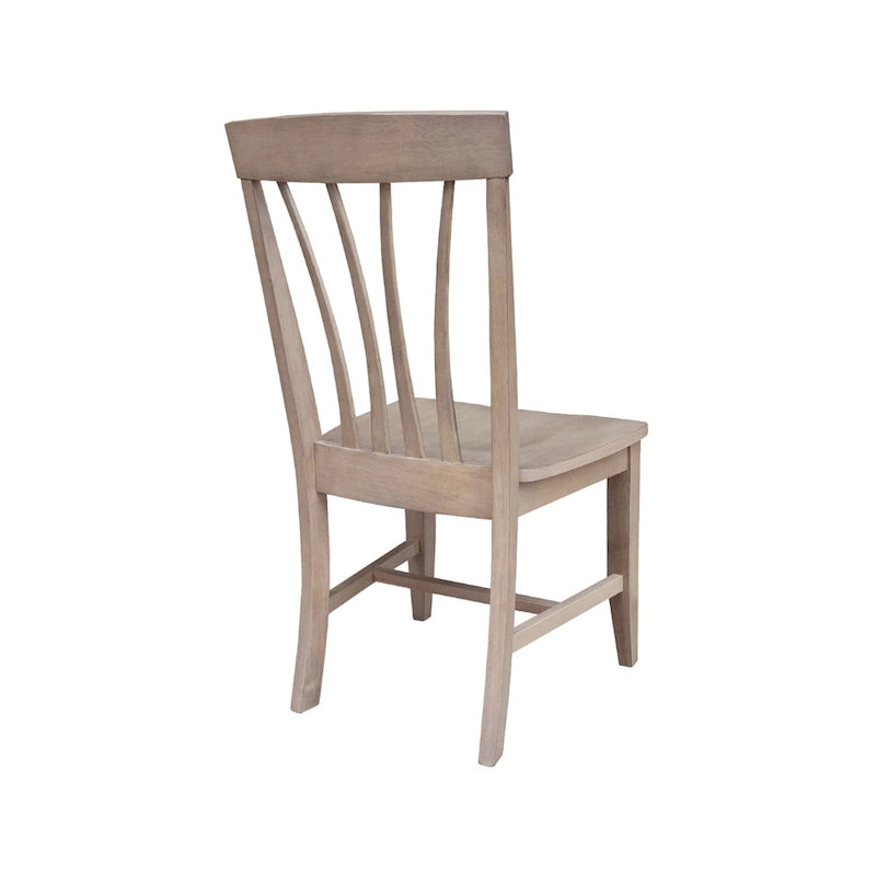 Chaises de salle à manger Soma en bois massif Fanback – Lot de 2, style classique