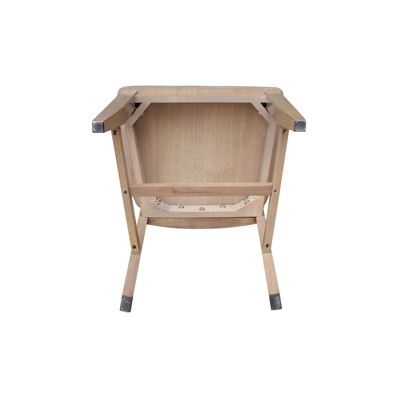 Chaises de salle à manger Soma en bois massif Fanback – Lot de 2, style classique