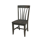 Chaises de salle à manger Soma en bois massif Fanback – Lot de 2, style classique