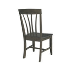 Chaises de salle à manger Soma en bois massif Fanback – Lot de 2, style classique