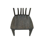Chaises de salle à manger Soma en bois massif Fanback – Lot de 2, style classique