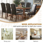 Lot de 2 chaises de salle à manger, chaises de salle à manger modernes du milieu du siècle, chaise longue d'extérieur pour salon et chambre à coucher, chaises d'appoint de cuisine blanches