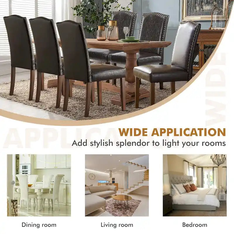 Lot de 2 chaises de salle à manger, chaises de salle à manger modernes du milieu du siècle, chaise longue d'extérieur pour salon et chambre à coucher, chaises d'appoint de cuisine blanches