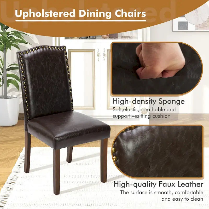 Lot de 2 chaises de salle à manger, chaises de salle à manger modernes du milieu du siècle, chaise longue d'extérieur pour salon et chambre à coucher, chaises d'appoint de cuisine blanches