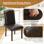 Lot de 2 chaises de salle à manger, chaises de salle à manger modernes du milieu du siècle, chaise longue d'extérieur pour salon et chambre à coucher, chaises d'appoint de cuisine blanches