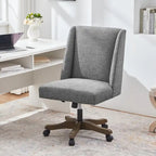 Chaise de bureau à roulettes Huimo, pivotante à 360°