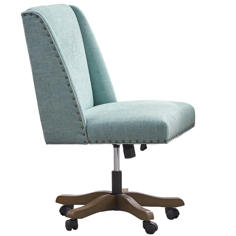 Chaise de bureau à roulettes Huimo, pivotante à 360°