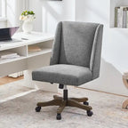 Chaise de bureau à roulettes Huimo, pivotante à 360°