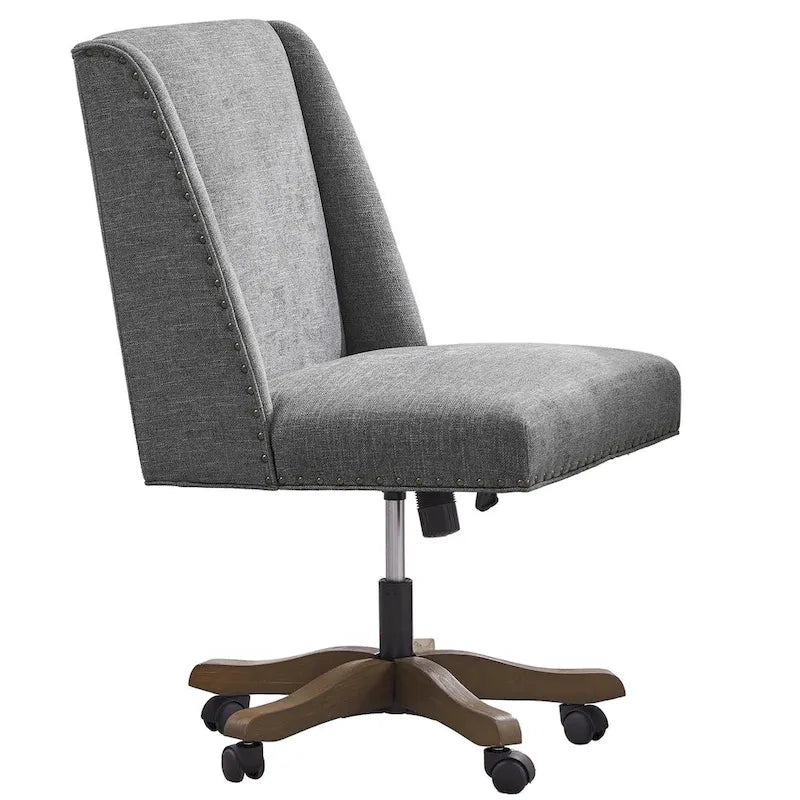 Chaise de bureau à roulettes Huimo, pivotante à 360°