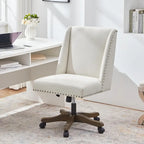 Chaise de bureau à roulettes Huimo, pivotante à 360°