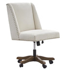 Chaise de bureau à roulettes Huimo, pivotante à 360°