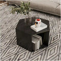 Table basse hexagonale, table d'appoint, table de chevet