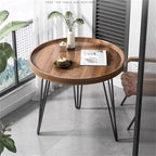 Table Basse de Salon Moderne et Simple en Noyer