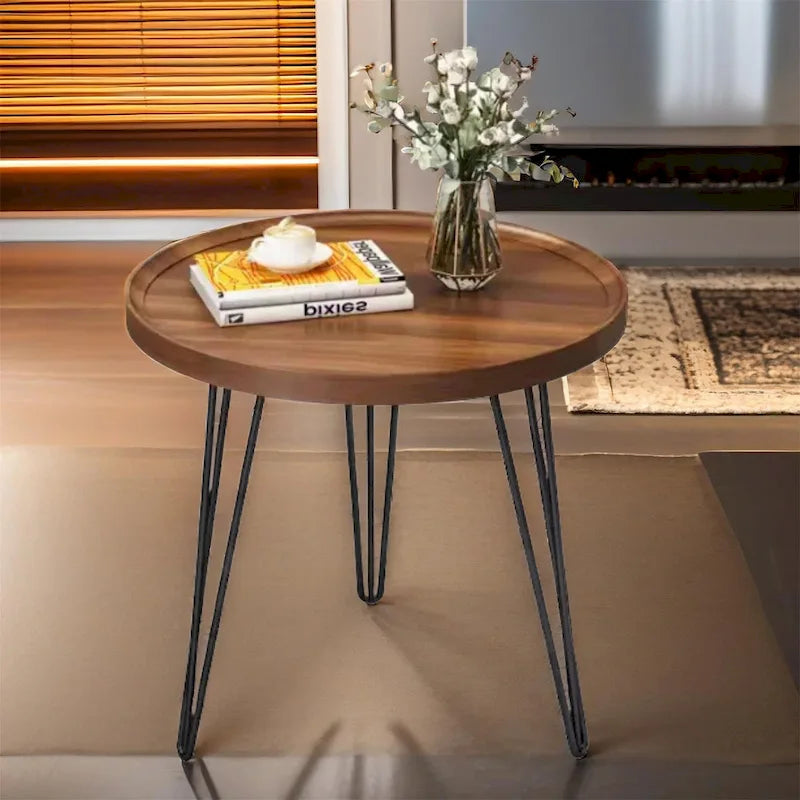 Table Basse de Salon Moderne et Simple en Noyer