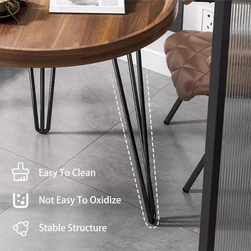 Table Basse de Salon Moderne et Simple en Noyer