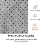 Tapis de chaise Rug’d 91 x 122 cm – Polyester Jacquard, antidérapant, planchers durs et tapis