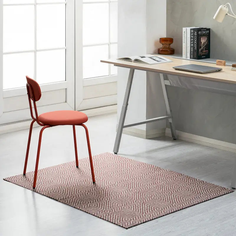 Tapis de chaise Rug’d 91 x 122 cm – Polyester Jacquard, antidérapant, planchers durs et tapis